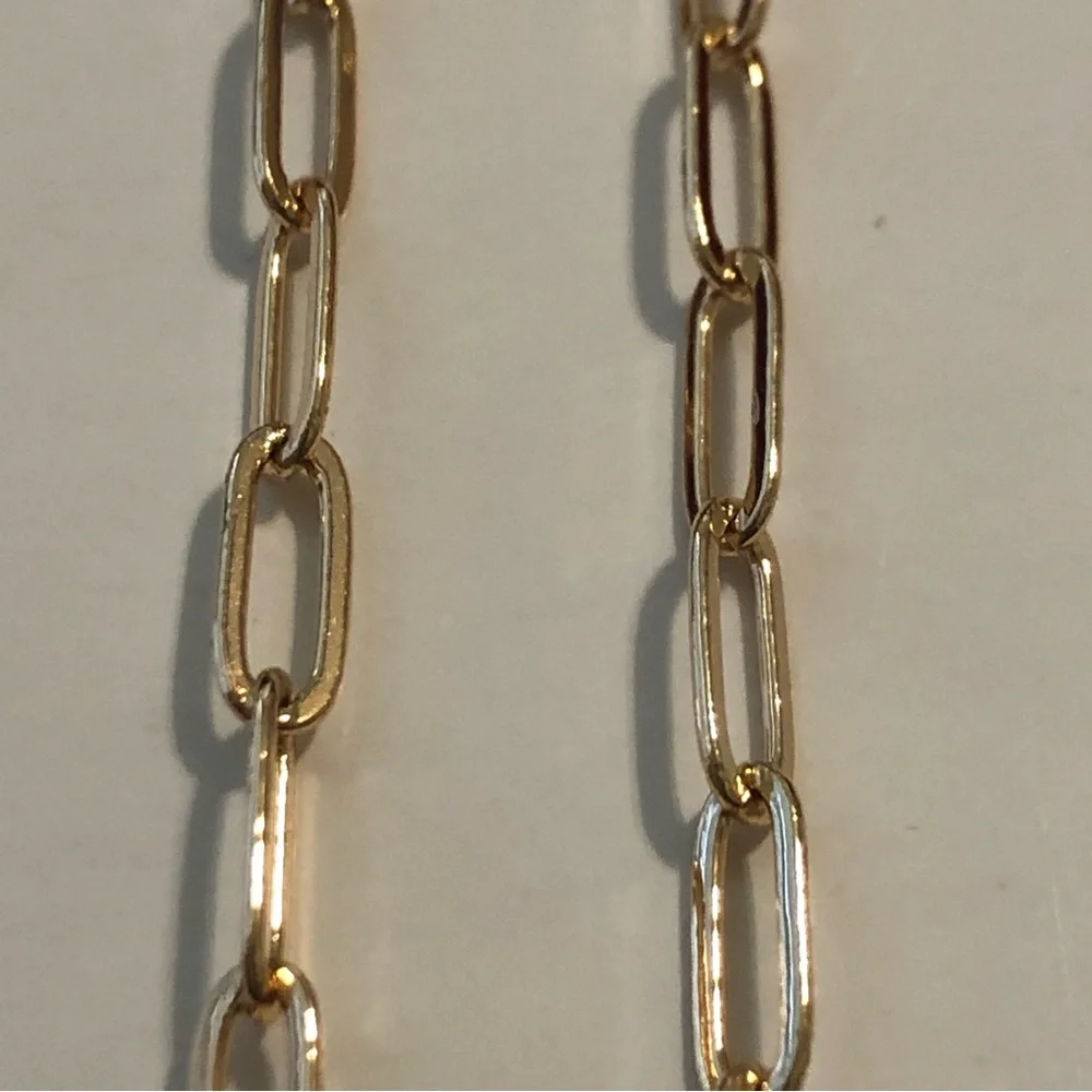 NIB O.Secret Paperclip Chain Pendant Necklace - Picture 5 of 15